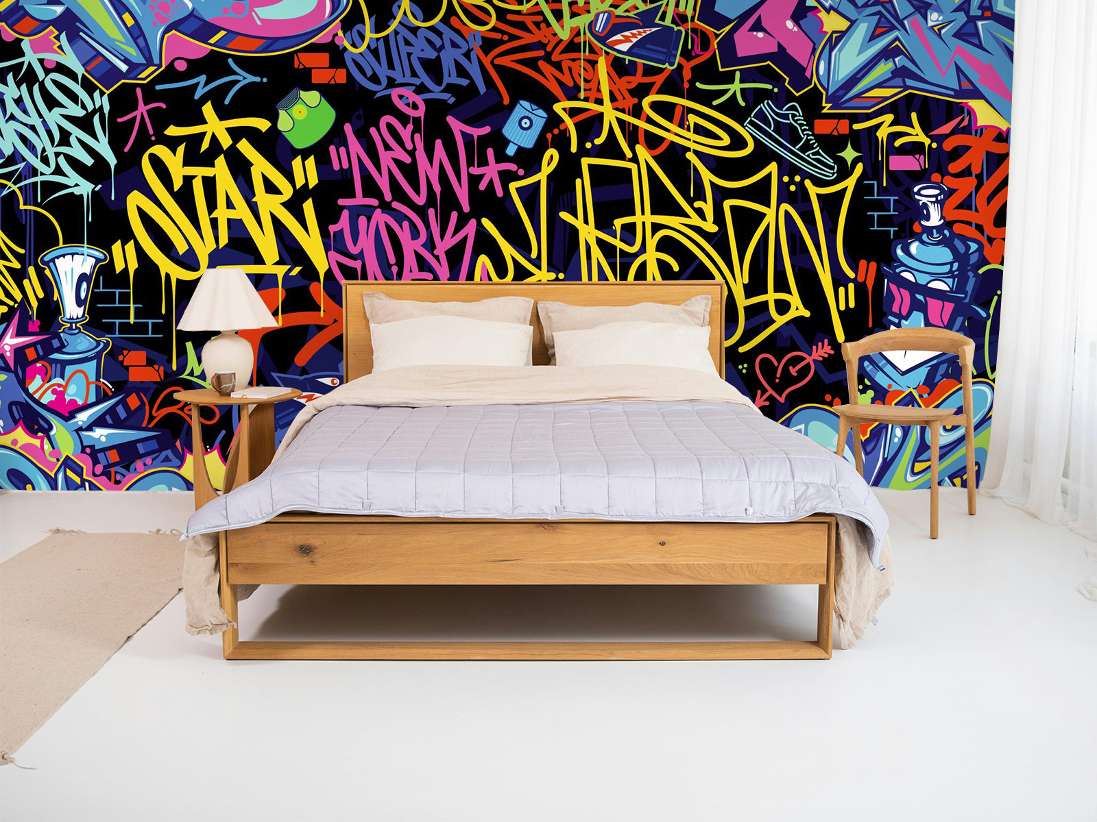 Fototapete Graffiti Symbole Style