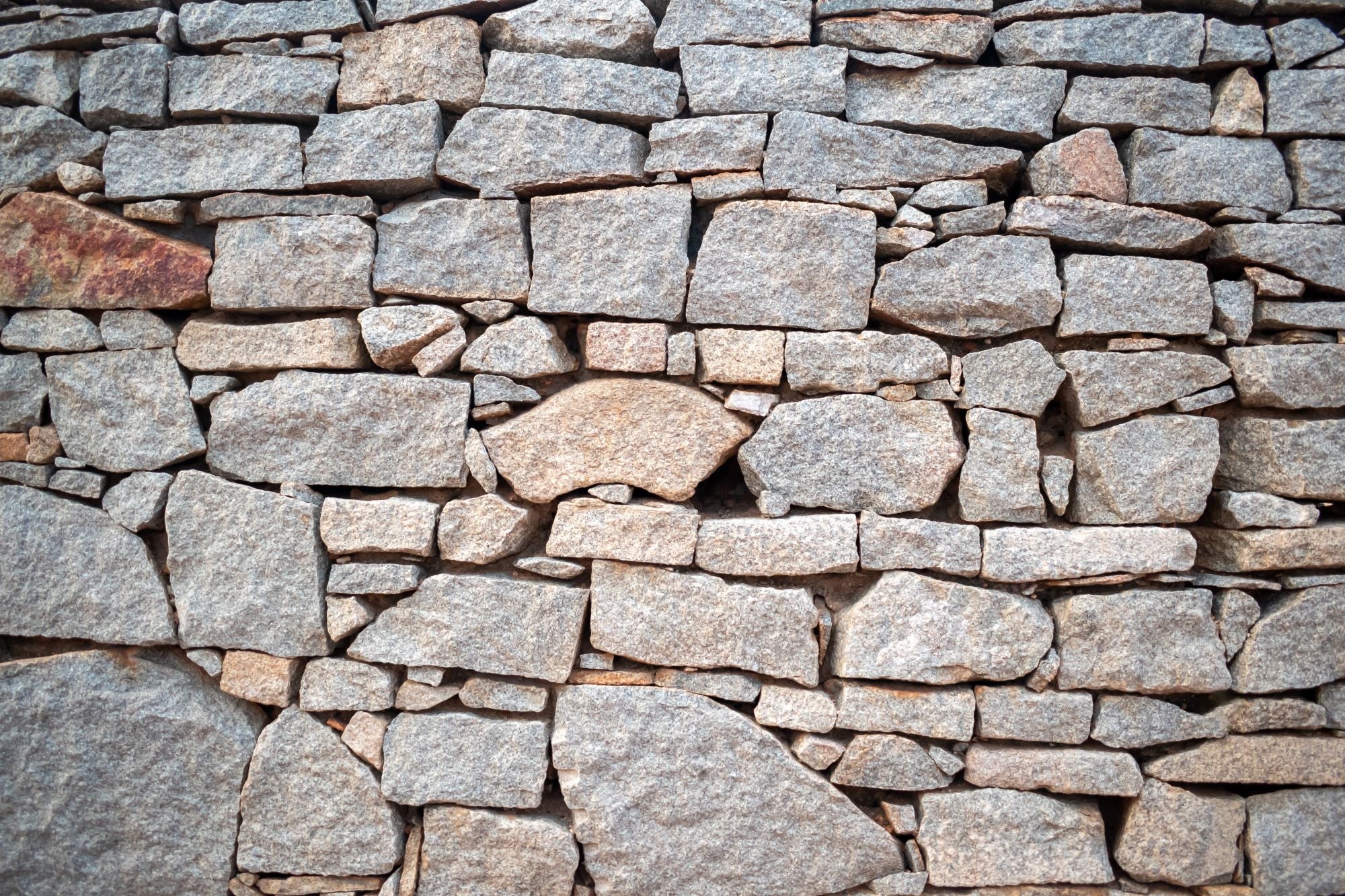 Fototapete Steinmauer Natur Wand