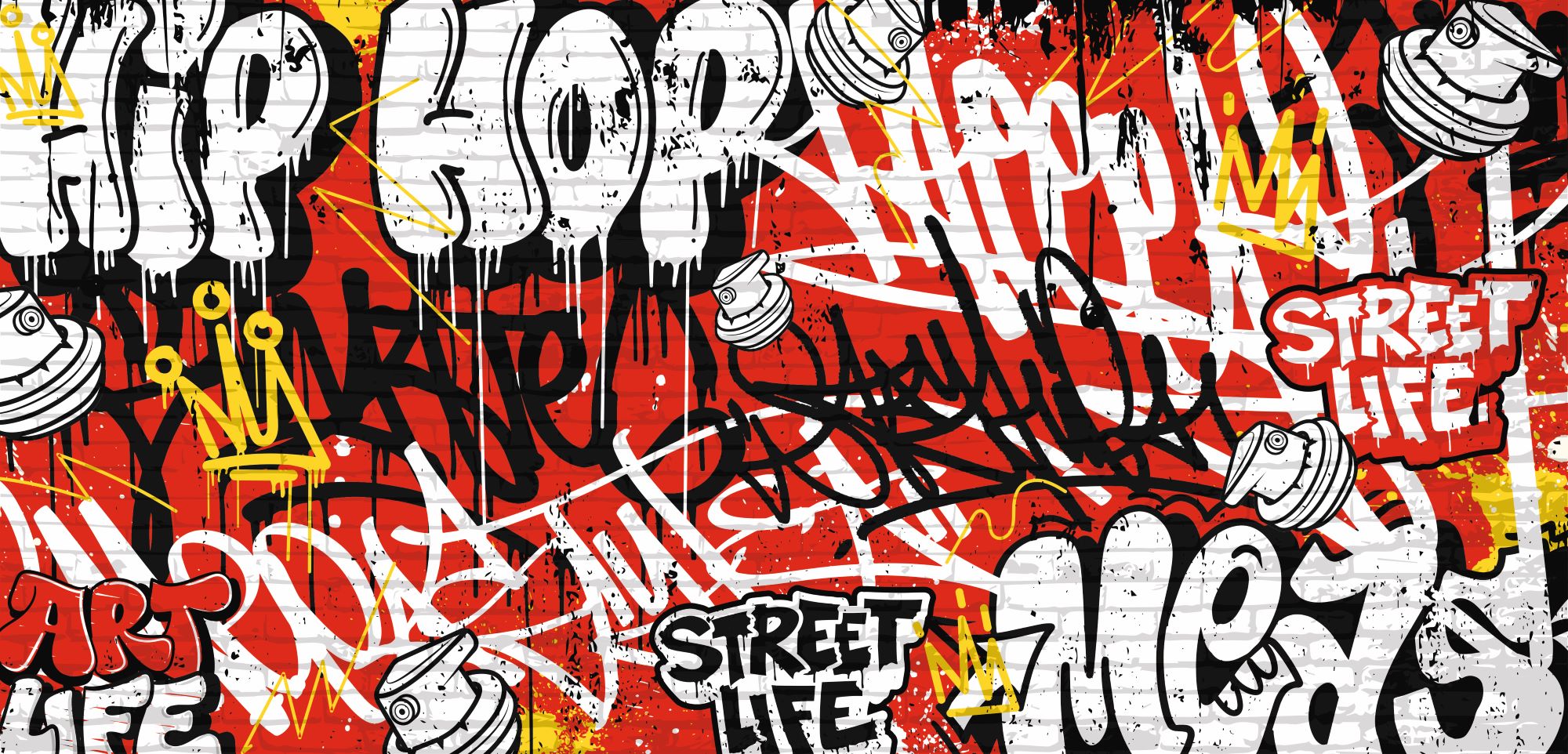 Fototapete Graffiti Hip Hop