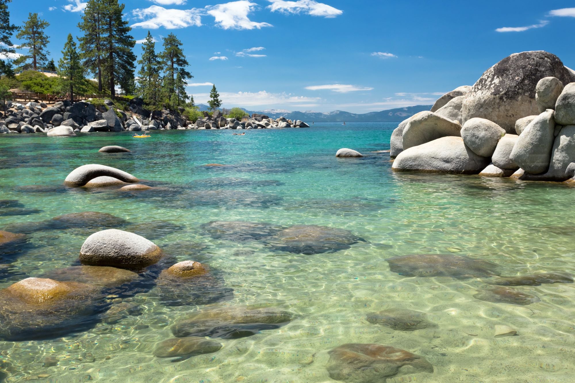 Fototapete Bucht Wasser Steine