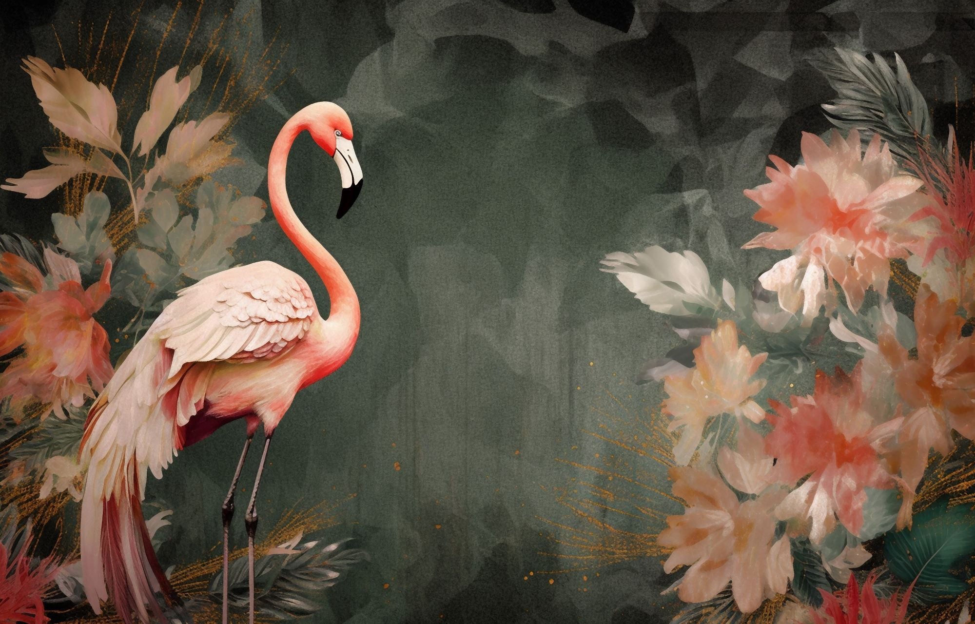 Fototapete Flamingo