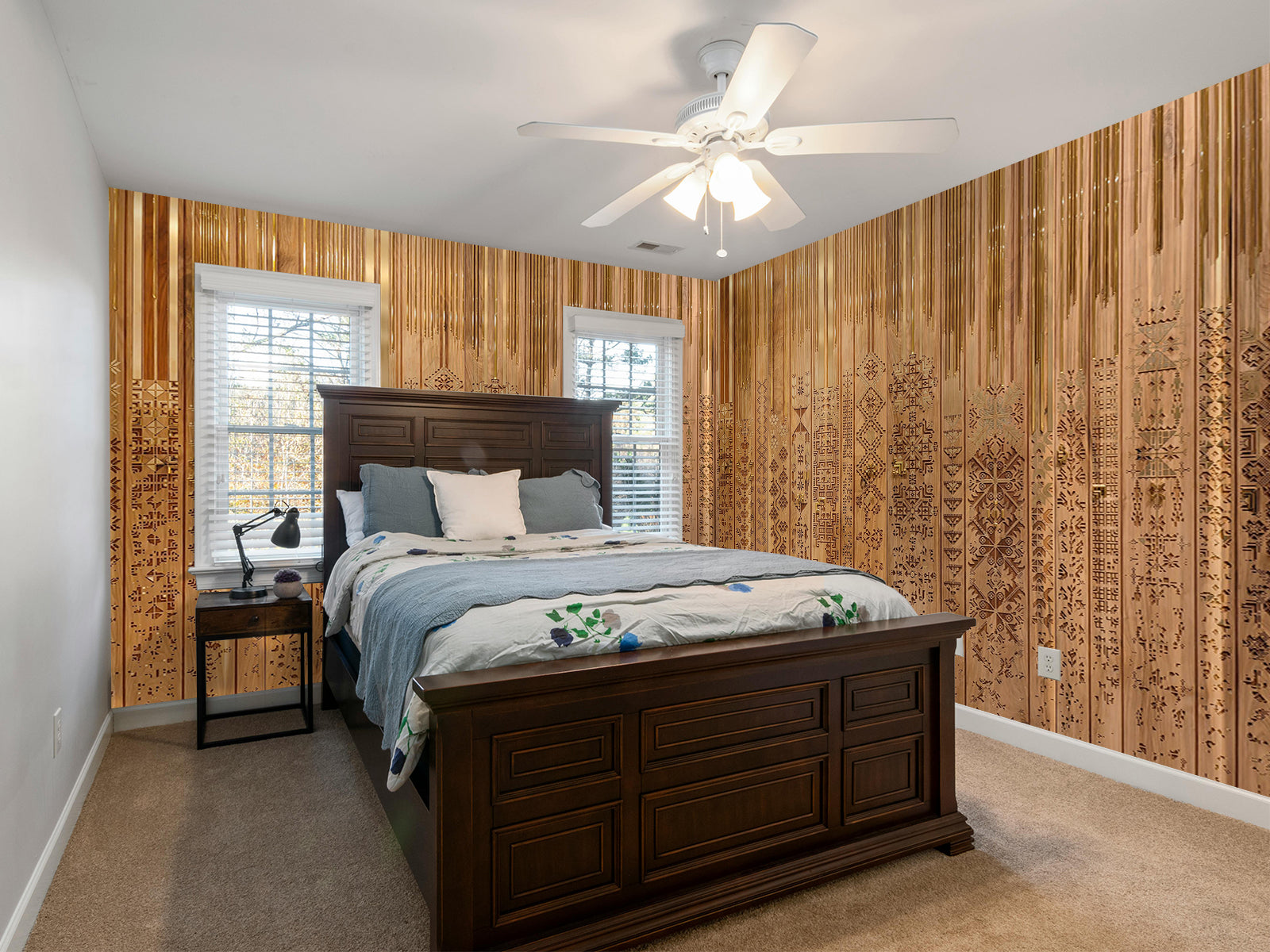 Fototapete Holzbretter mit Muster