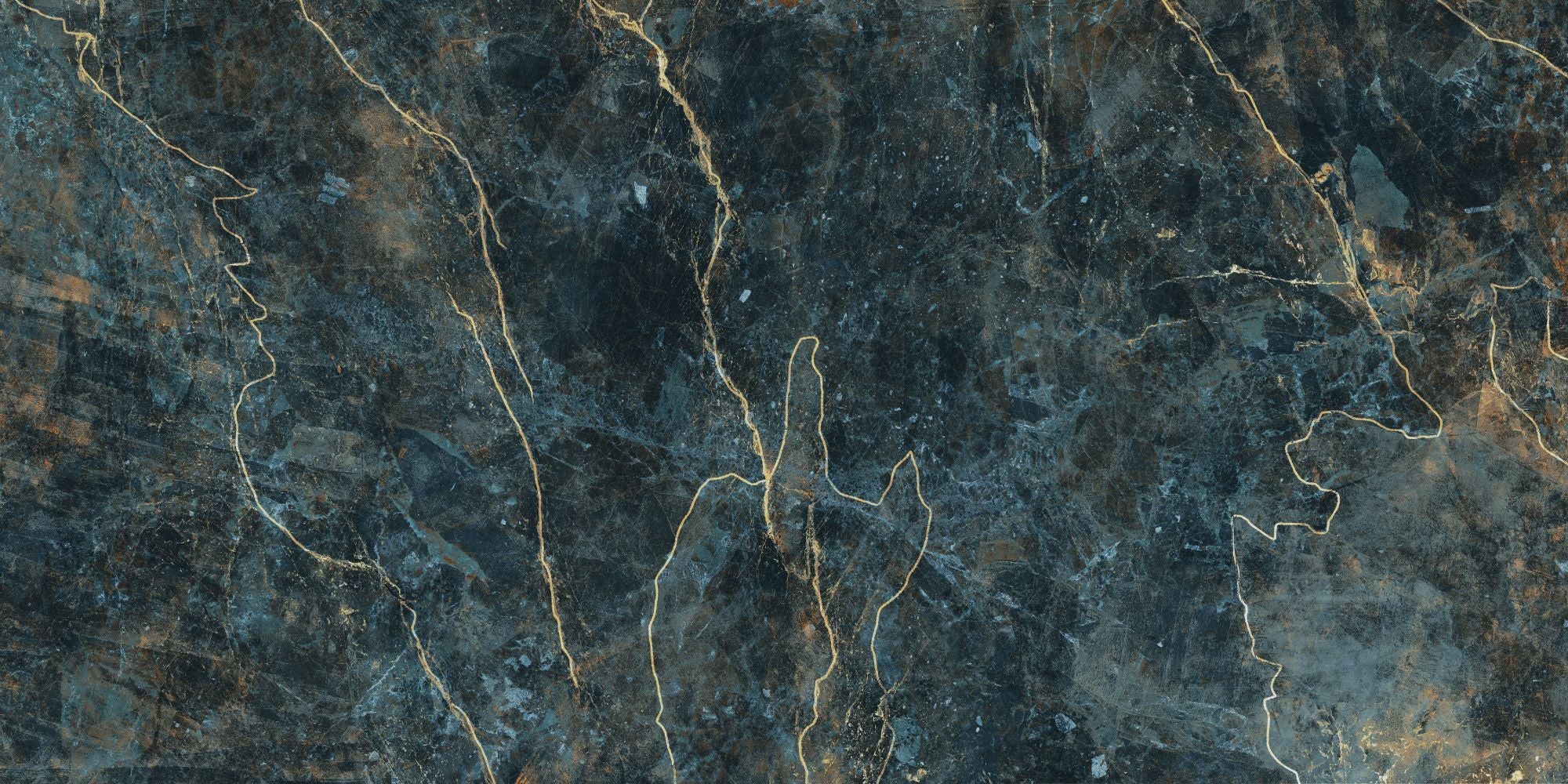 Fototapete Marmor Blau gelblich