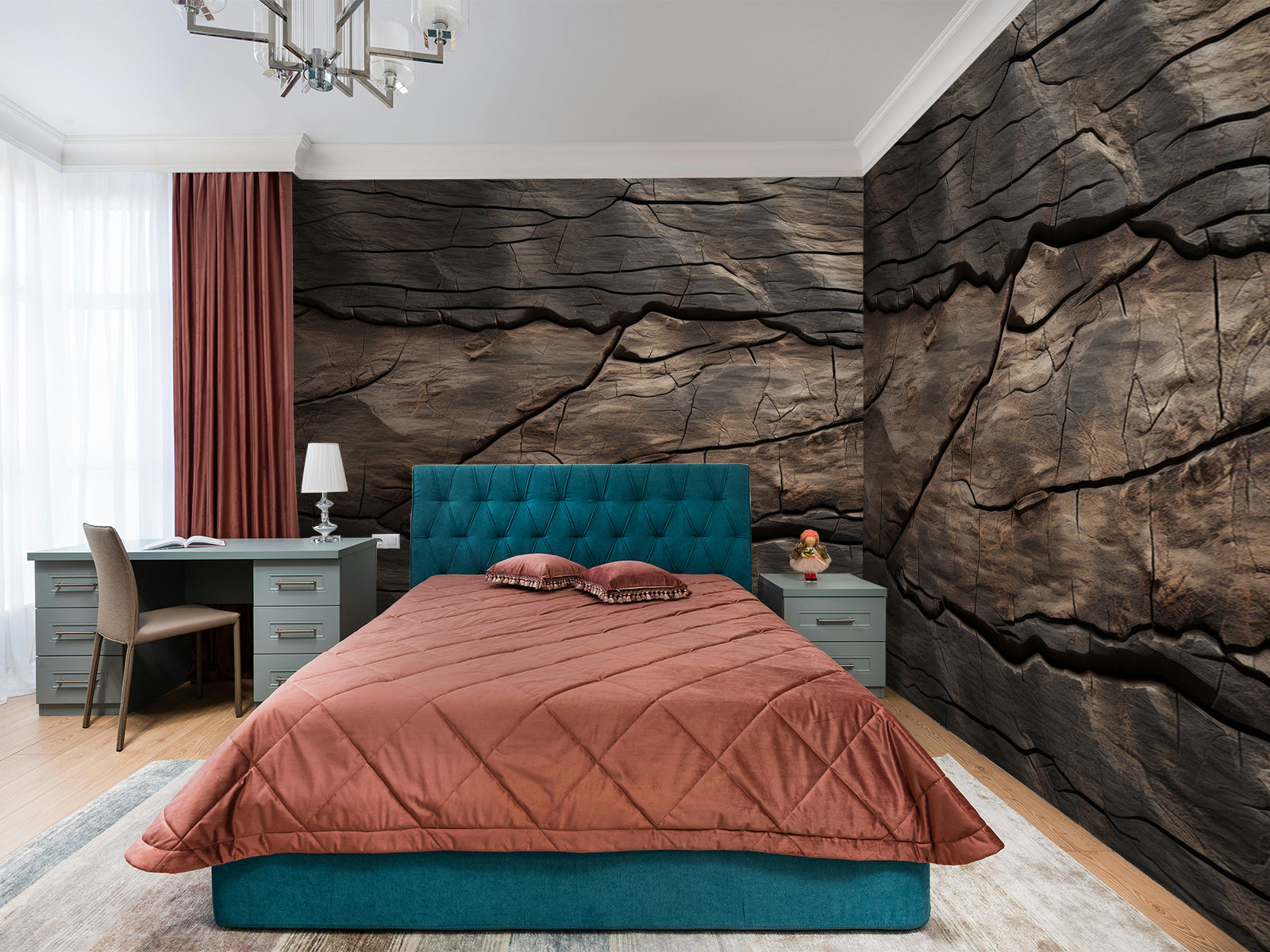 Fototapete rustikale Holzstruktur