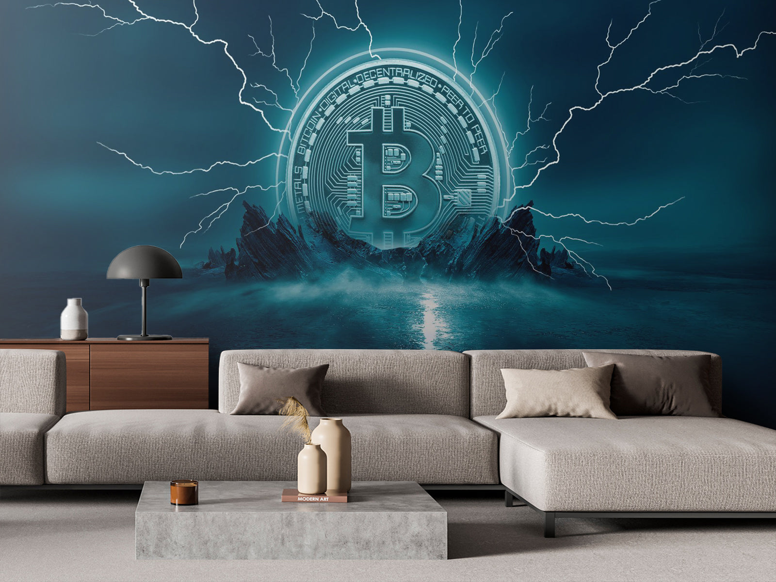 Fototapete Bitcoin Blitz