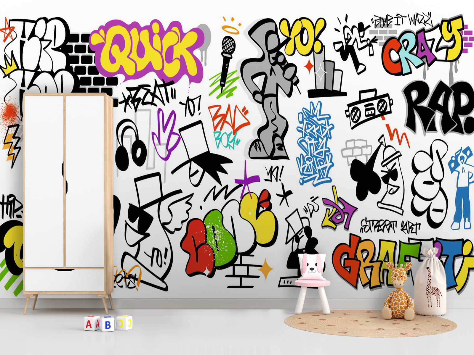 Fototapete Graffiti Rap Hip Hop