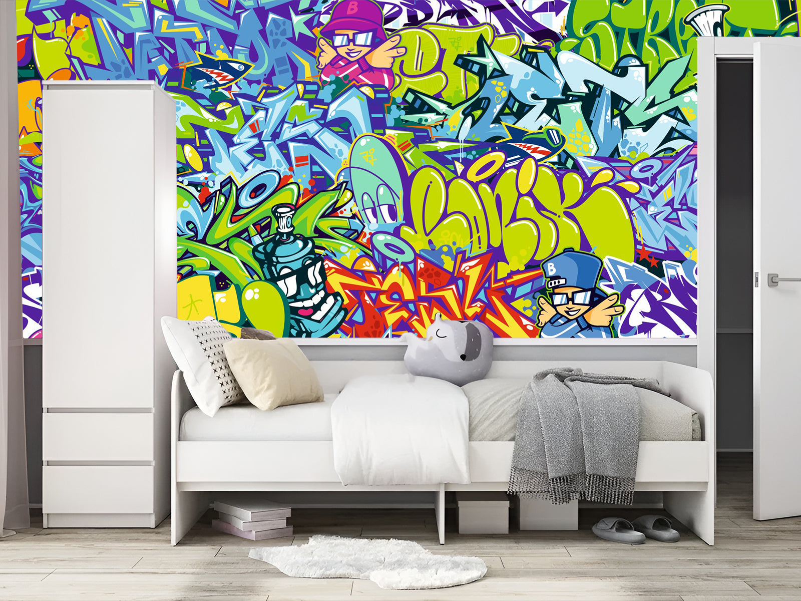 Fototapete Grafitti Kunst Bunt