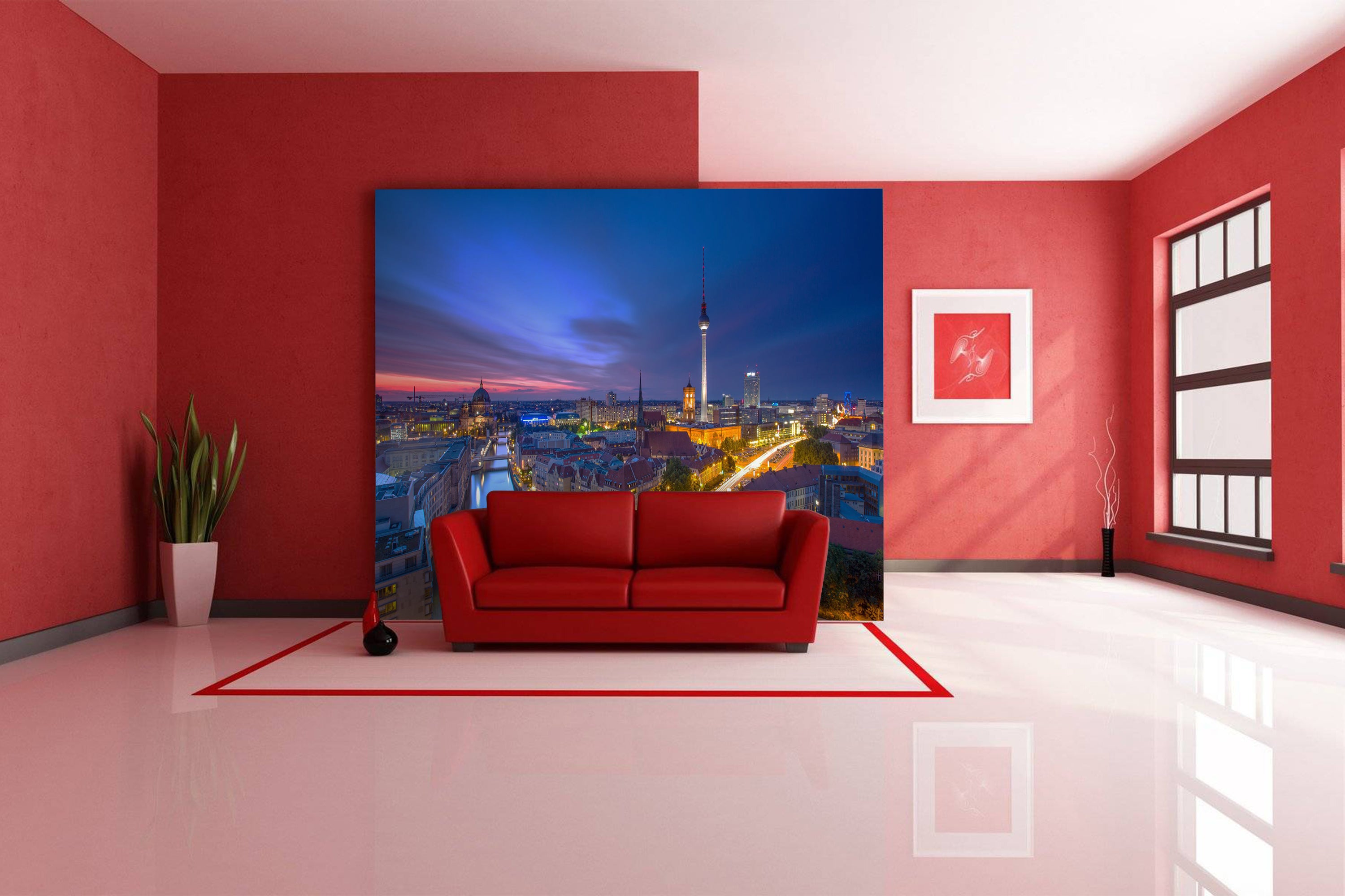 Fototapete Skyline Beleuchtet