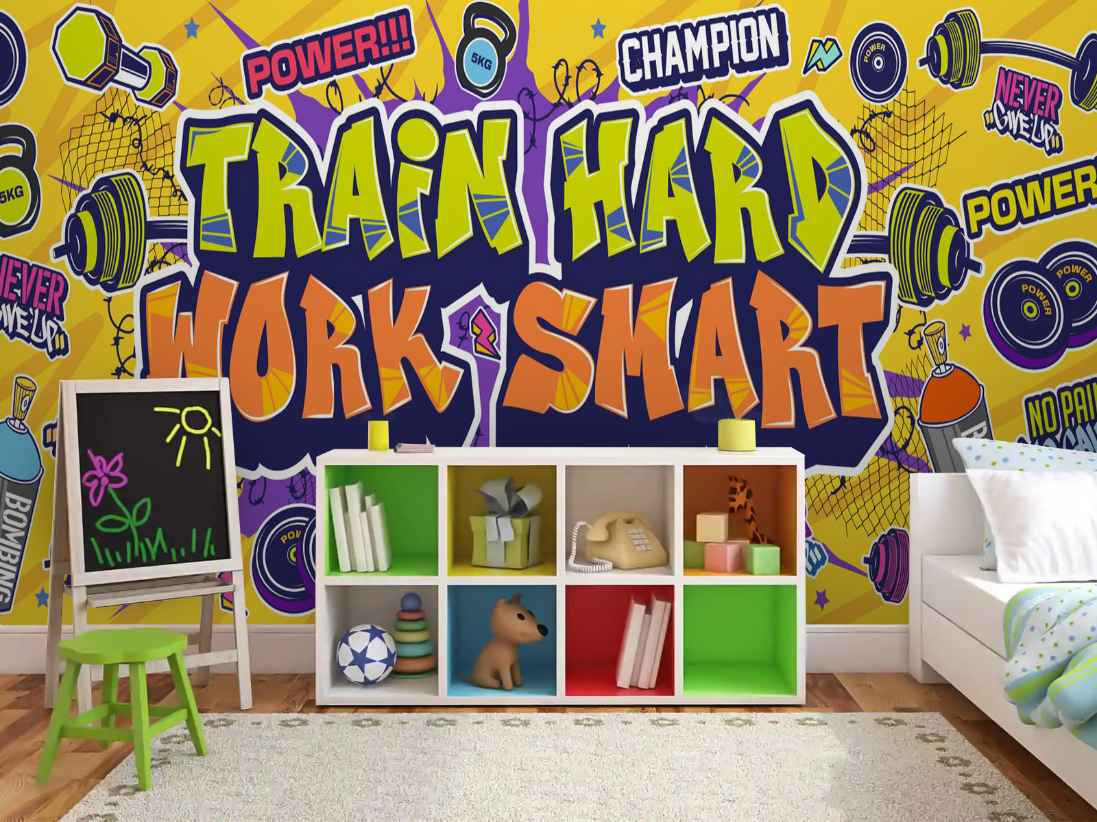 Fototapete Train Hard Work Smart