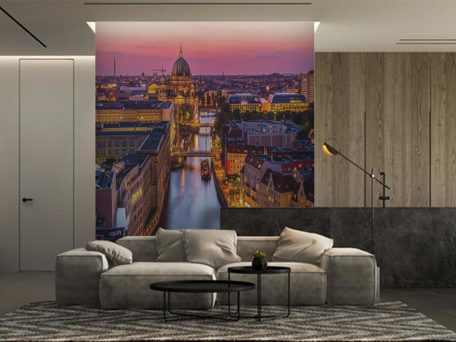 Fototapete Stadt am Abend