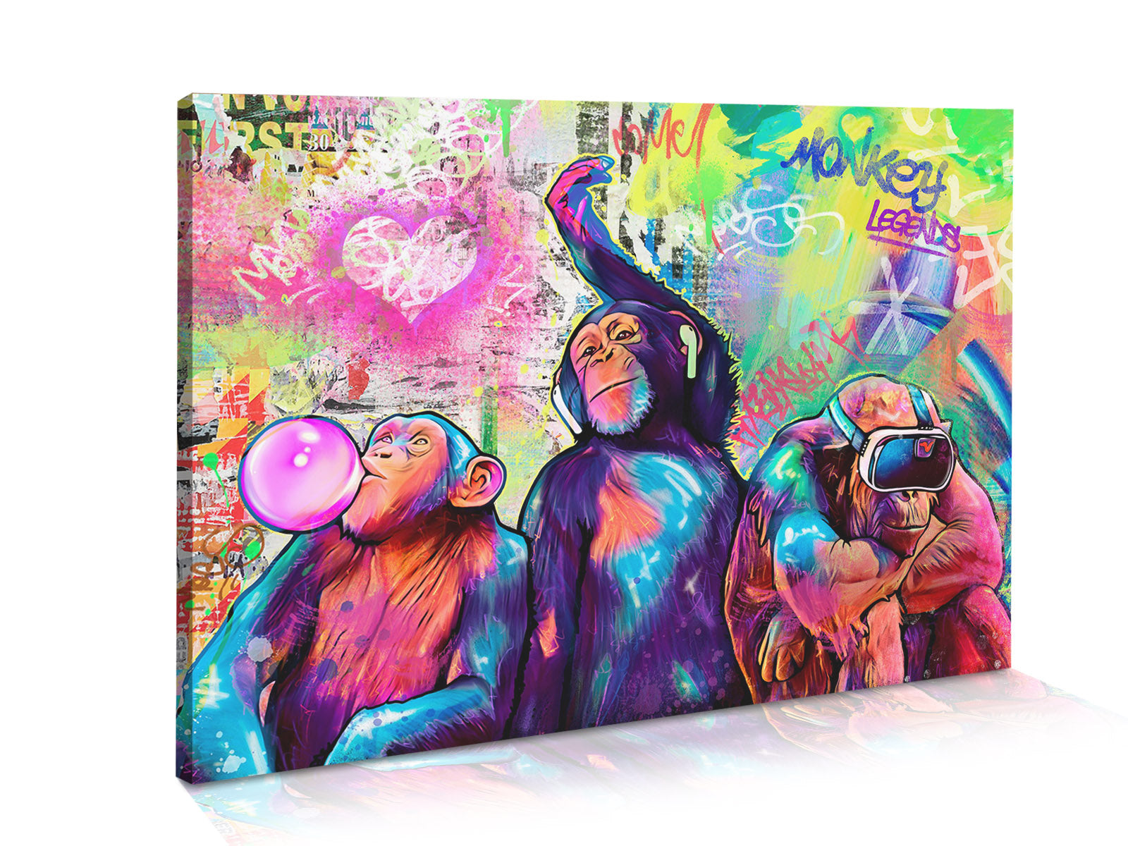Magnettafel Pinnwand 3 wise monkeys