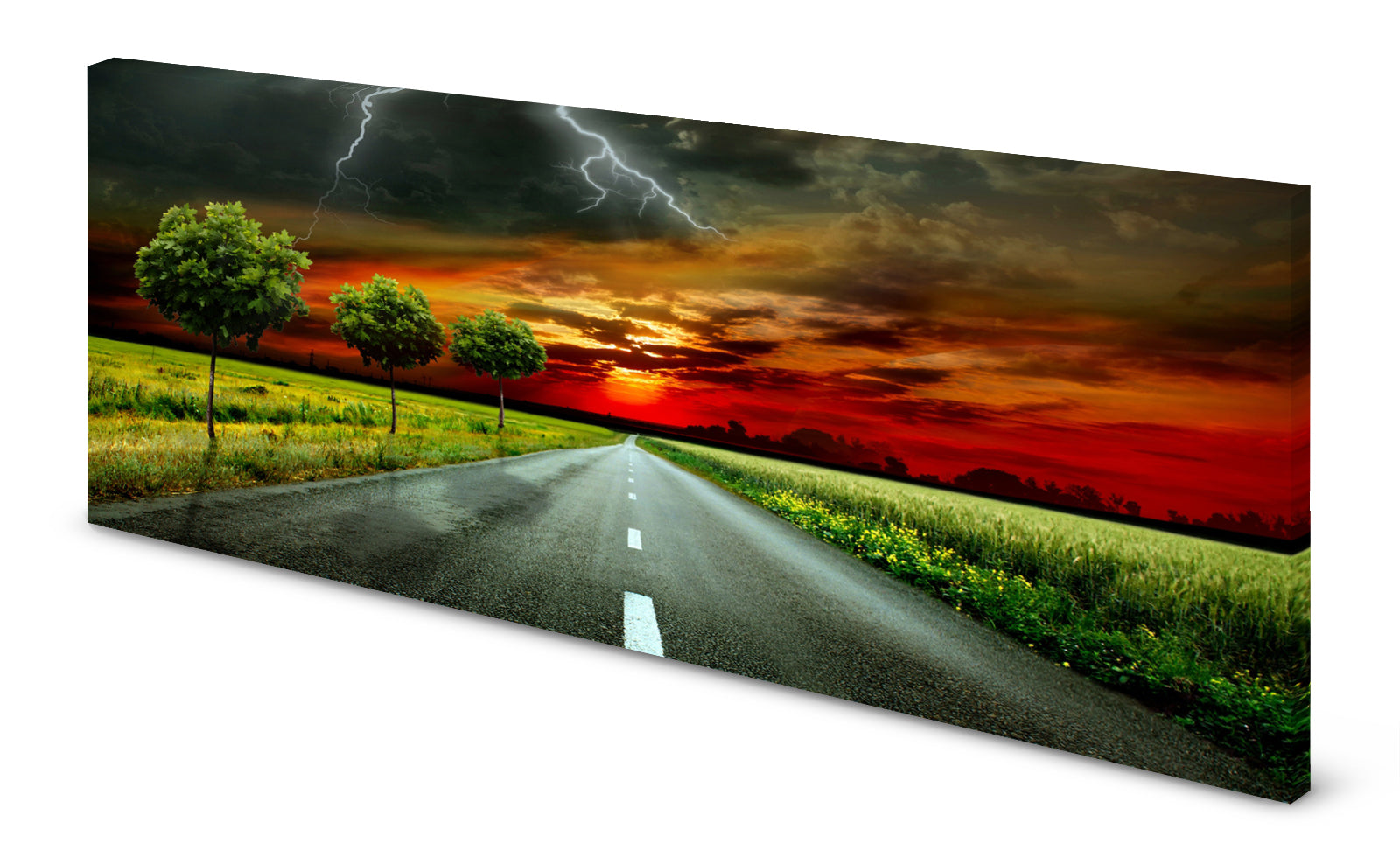 p0148-magnettafel-pinnwand-bild-stra-e-sonnenaufgang-road