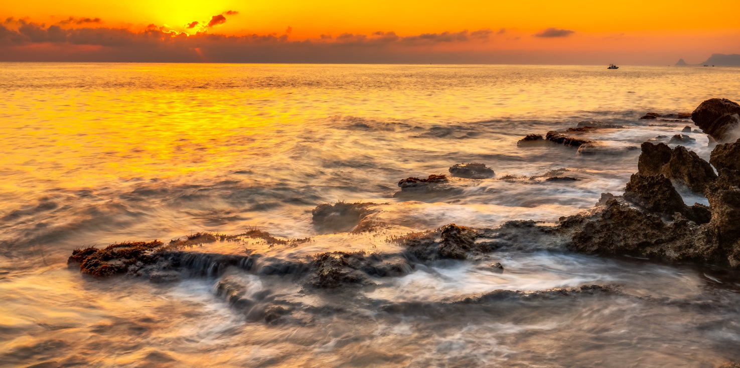 p0275-magnettafel-panorama-bild-strand-sonnenuntergang