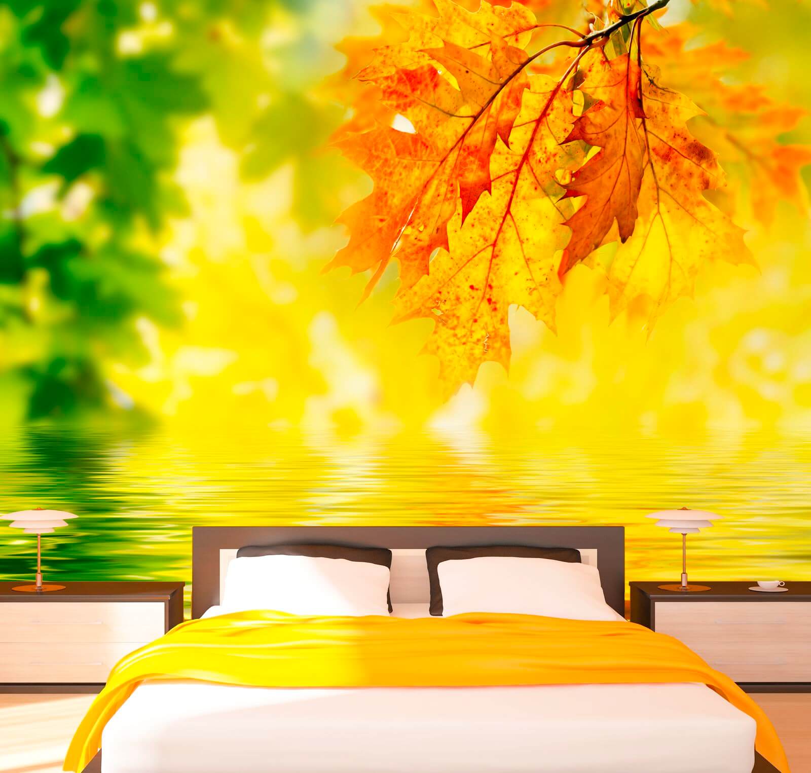 006-fototapete-poster-vlies-herbst-sonne-wald-indian-summer-1