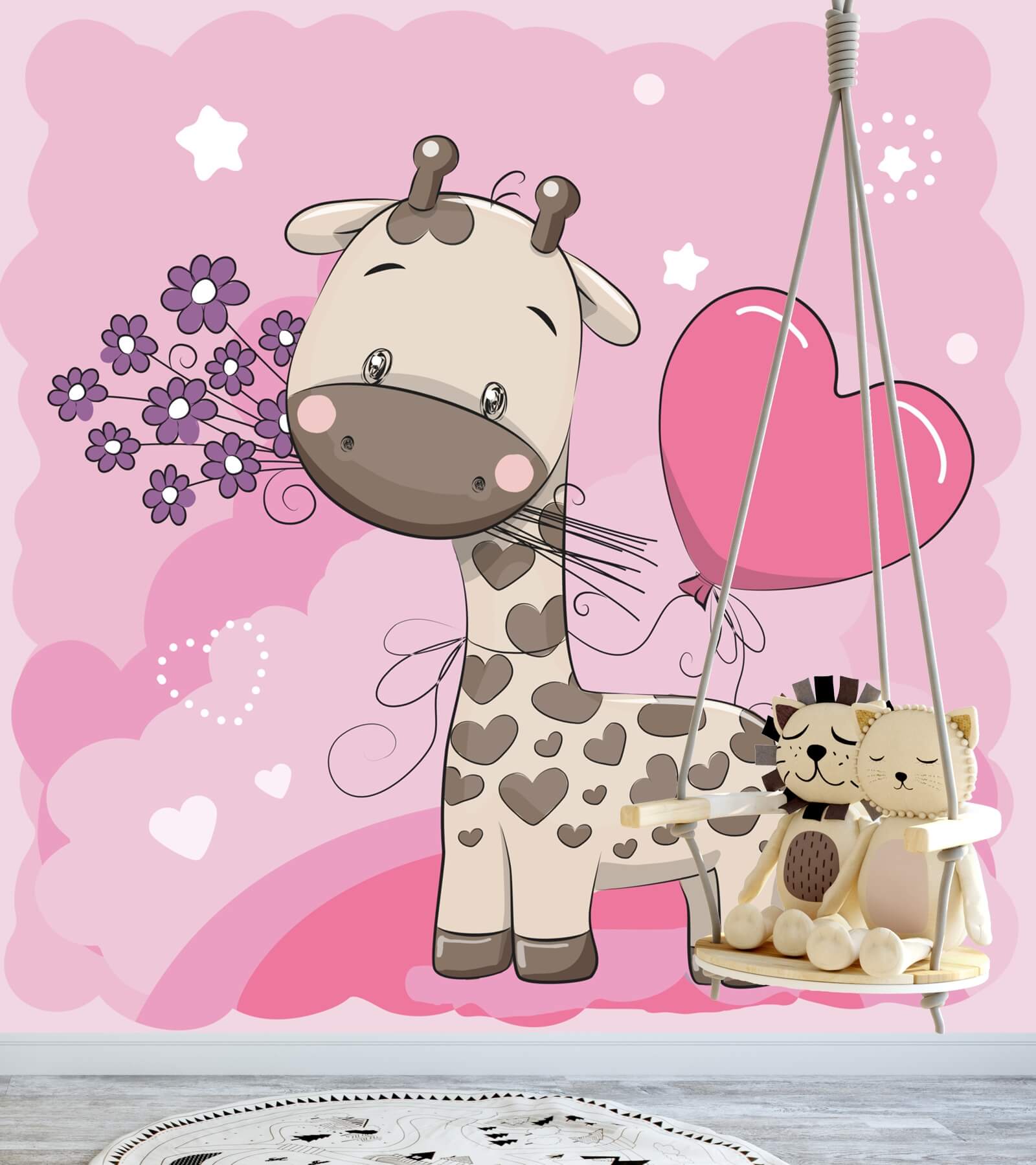 0075-1000-x-1000-tapete-vlies-kinder-giraffe-ir2