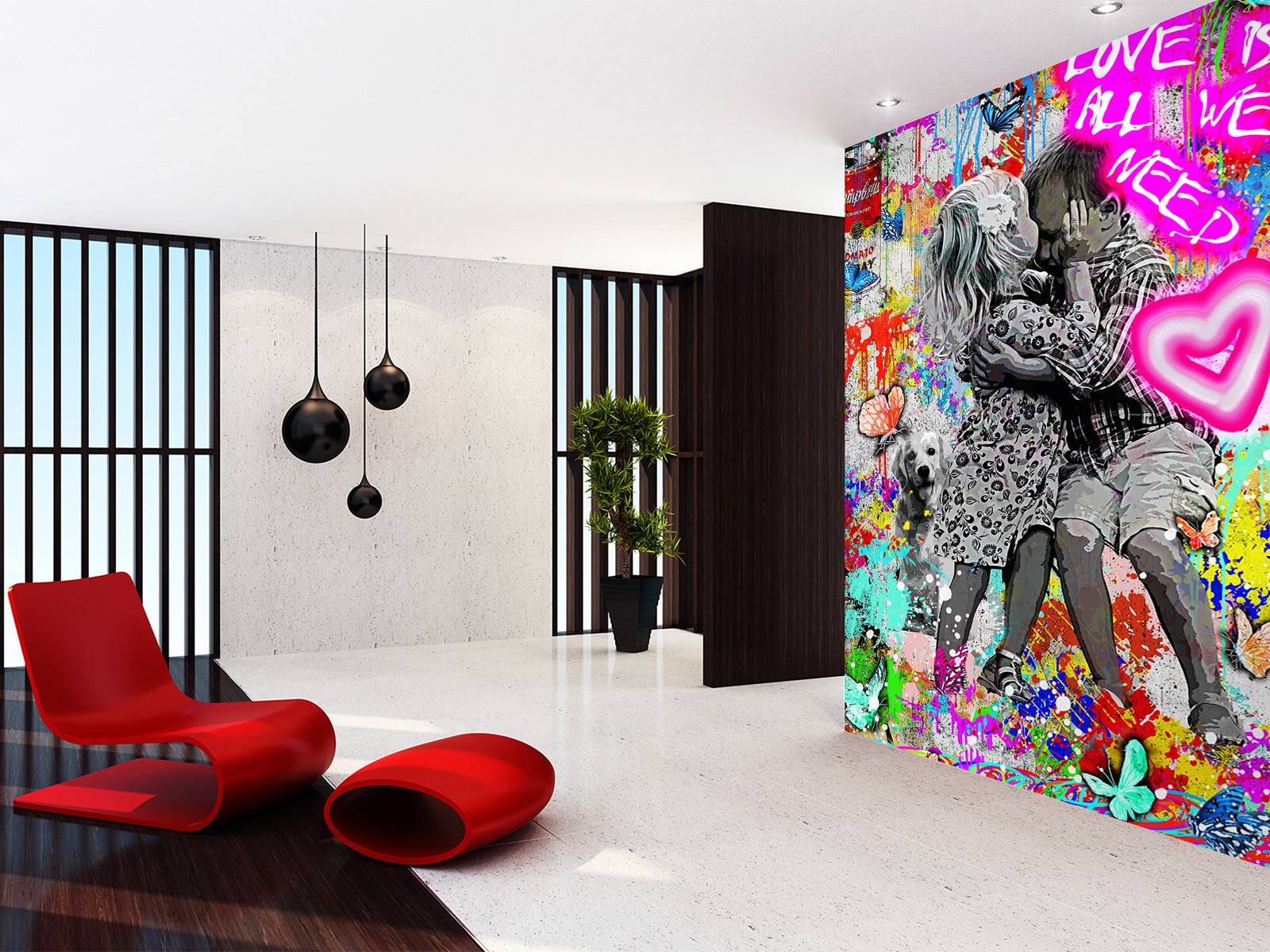 Vlies Tapete XXL Poster Fototapete LOVE KIDS