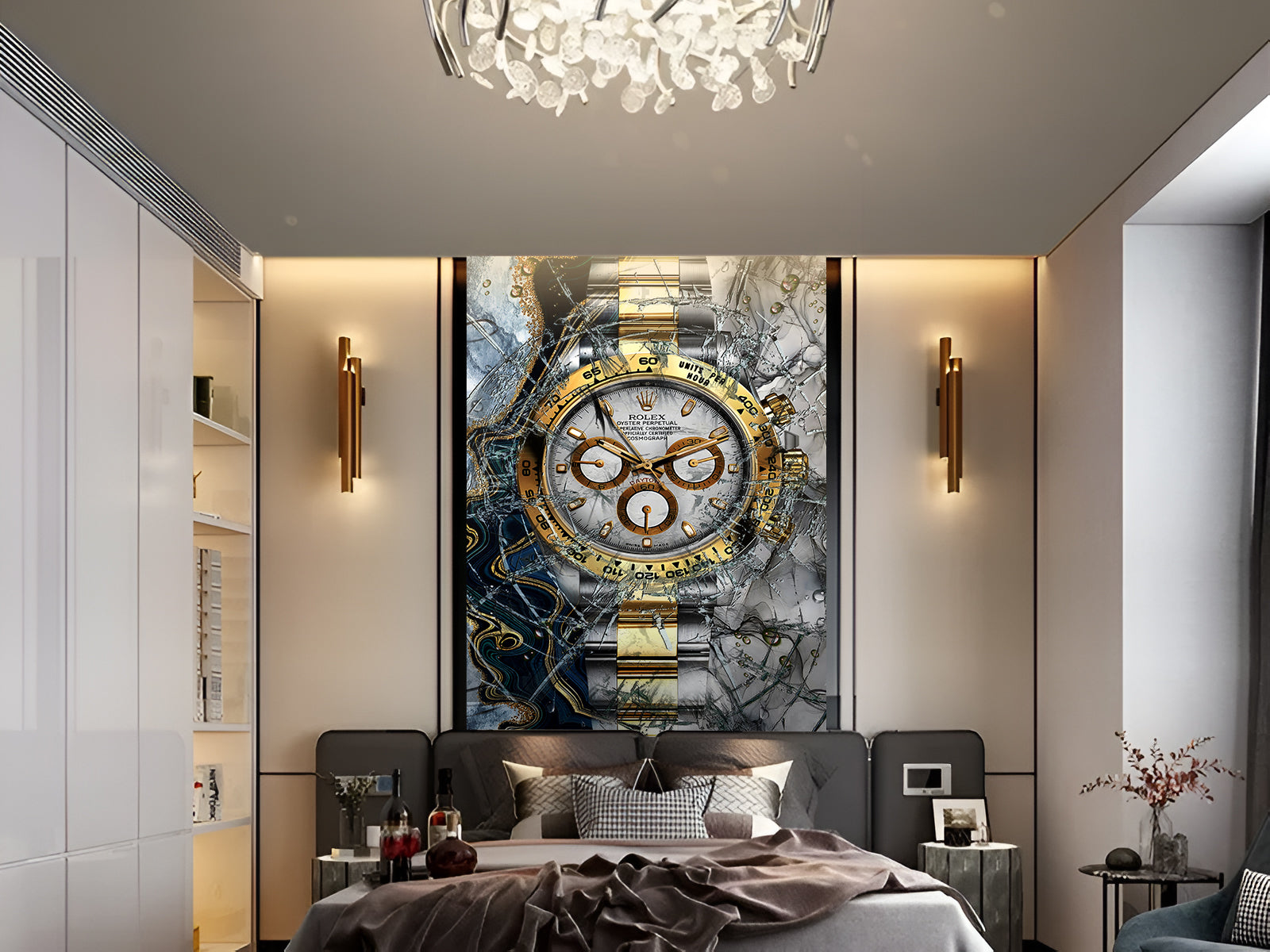 Vlies Tapete XXL Poster Fototapete MARBLE WATCH