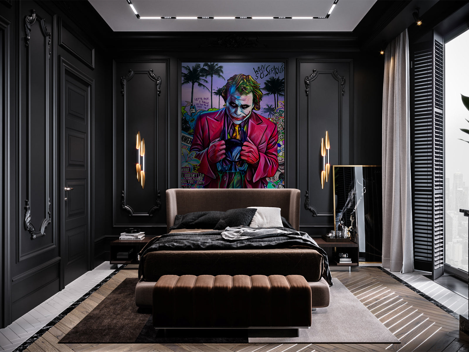 Vlies Tapete XXL Poster Fototapete JOKER POP ART