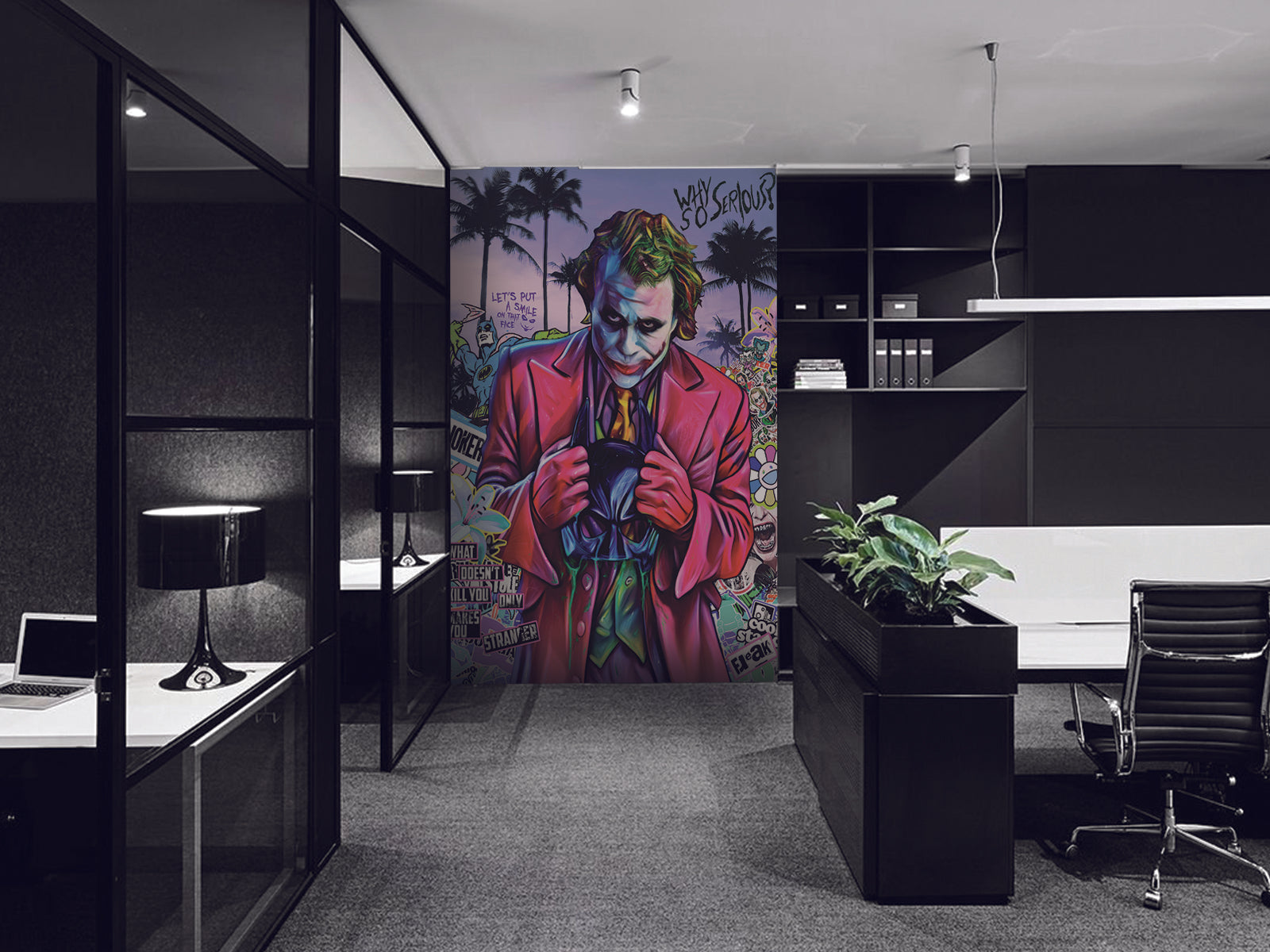 Vlies Tapete XXL Poster Fototapete JOKER POP ART