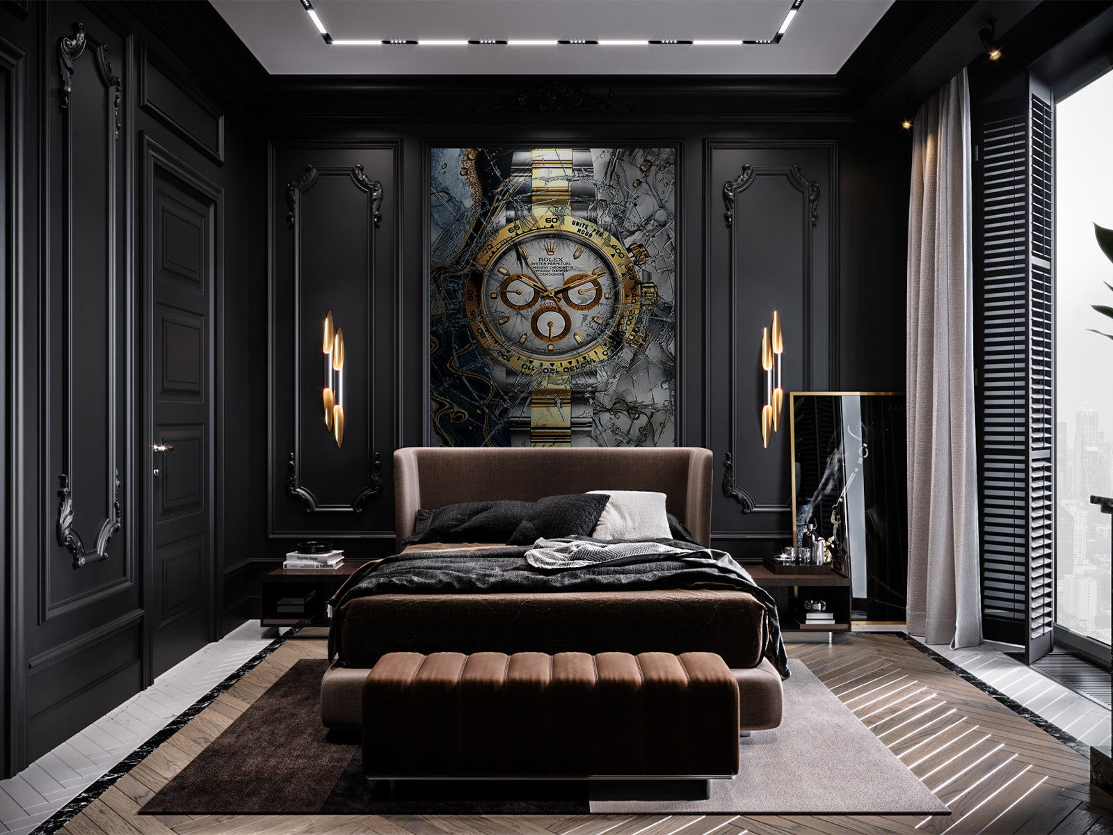 Vlies Tapete XXL Poster Fototapete MARBLE WATCH