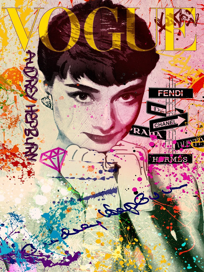 Vlies Tapete XXL Poster Fototapete AUDREY HEPBURN