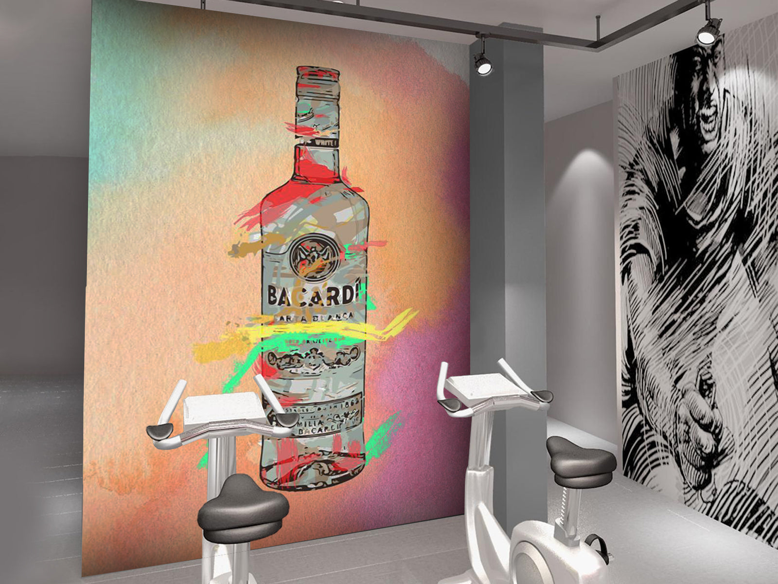 Vlies Tapete XXL Poster Fototapete BECARDI BOTTLE