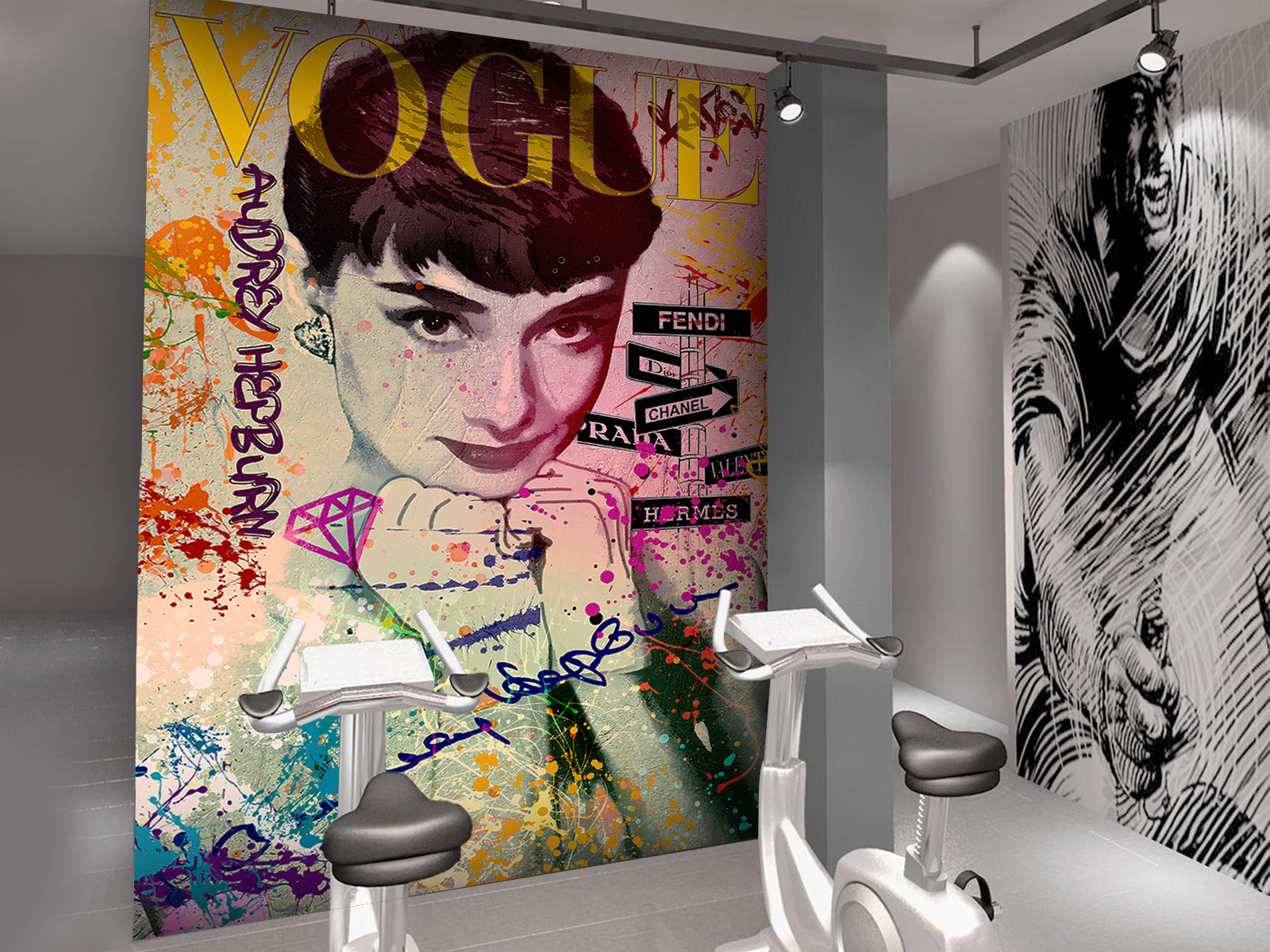 Vlies Tapete XXL Poster Fototapete AUDREY HEPBURN