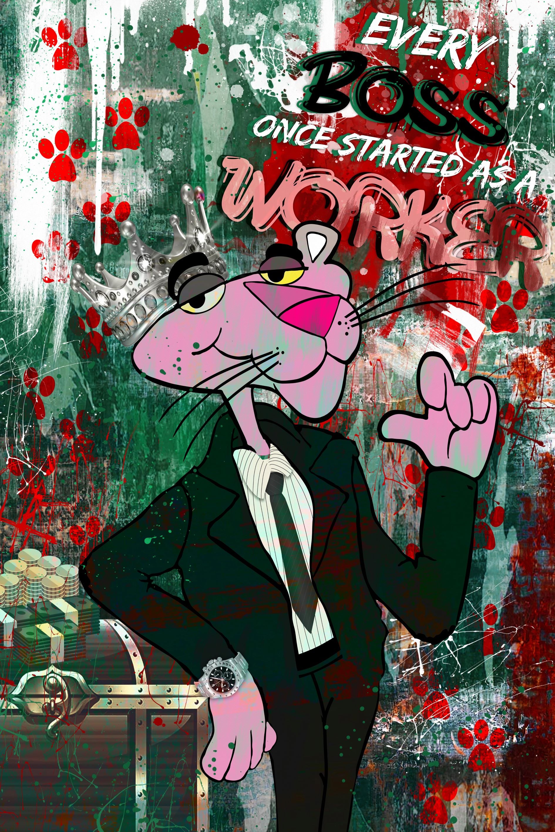 Fototapete Pink Panther Boss