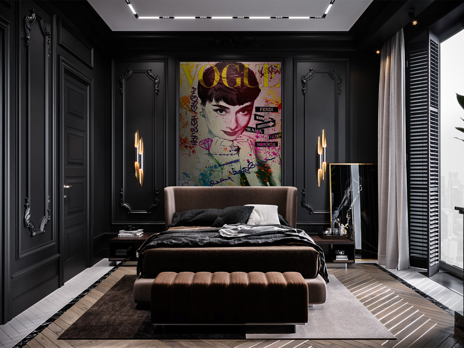 Vlies Tapete XXL Poster Fototapete AUDREY HEPBURN