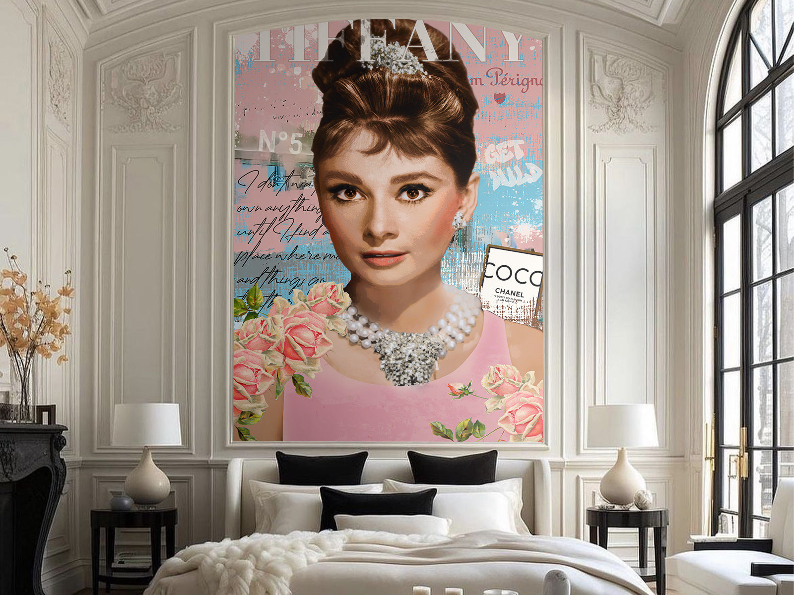 Vlies Tapete XXL Poster Fototapete AUDREY TIFFANY