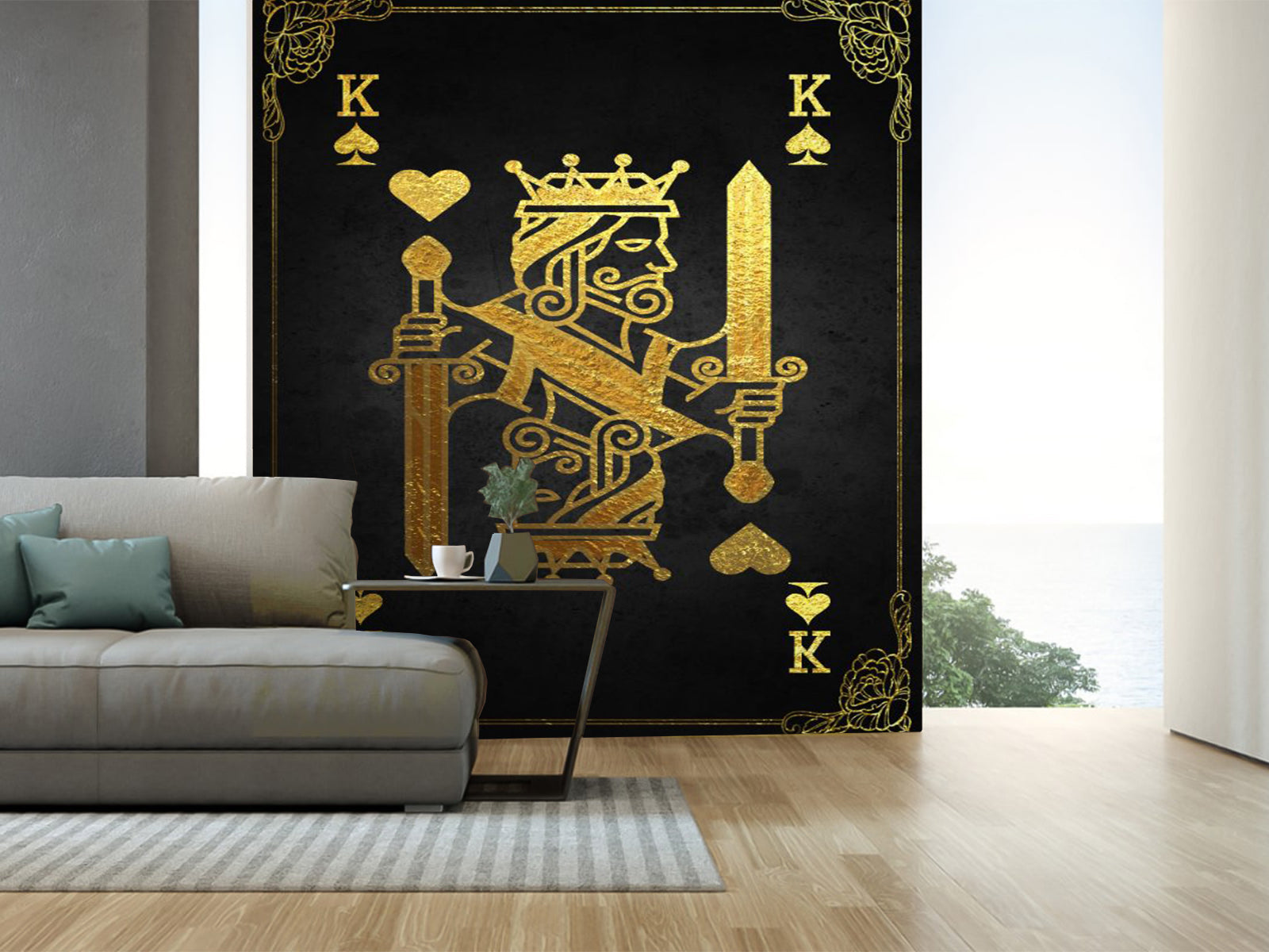 Vlies Tapete XXL Poster Fototapete KING CARD JAUX