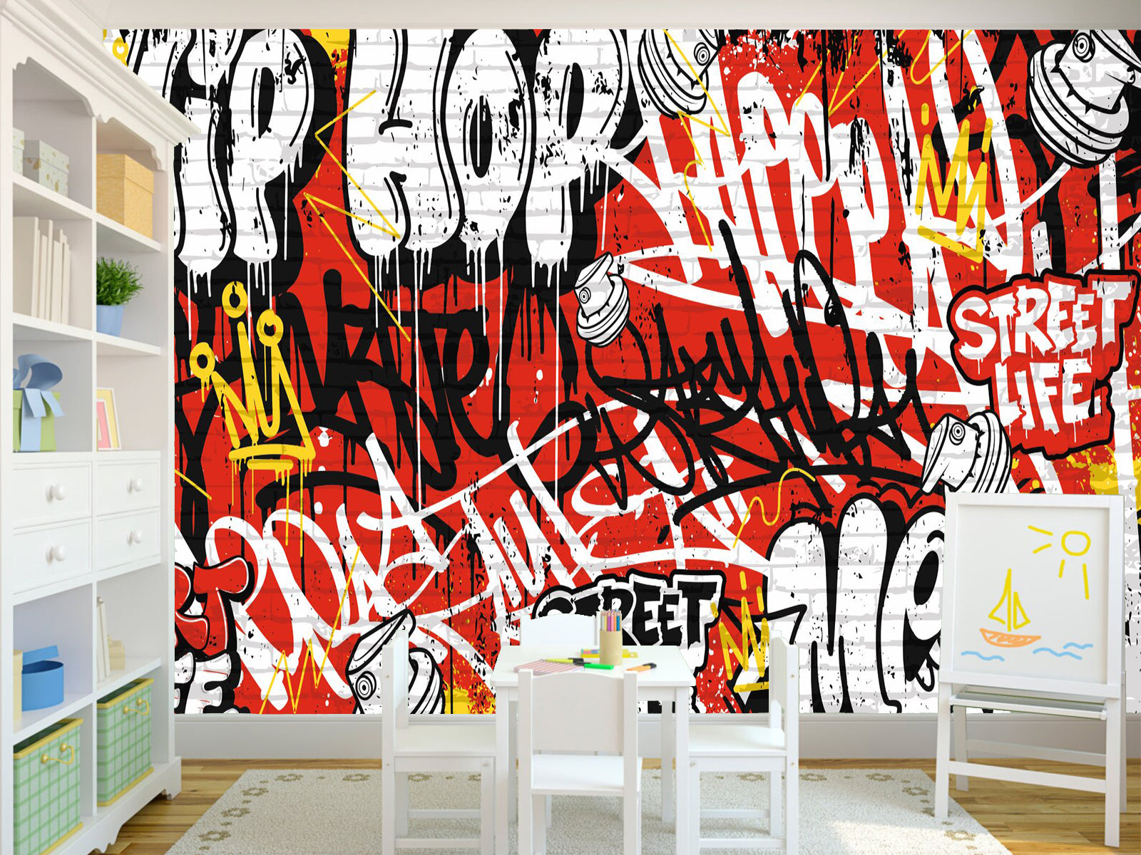 SKU 00516 k Fototapete Graffiti Hip Hop