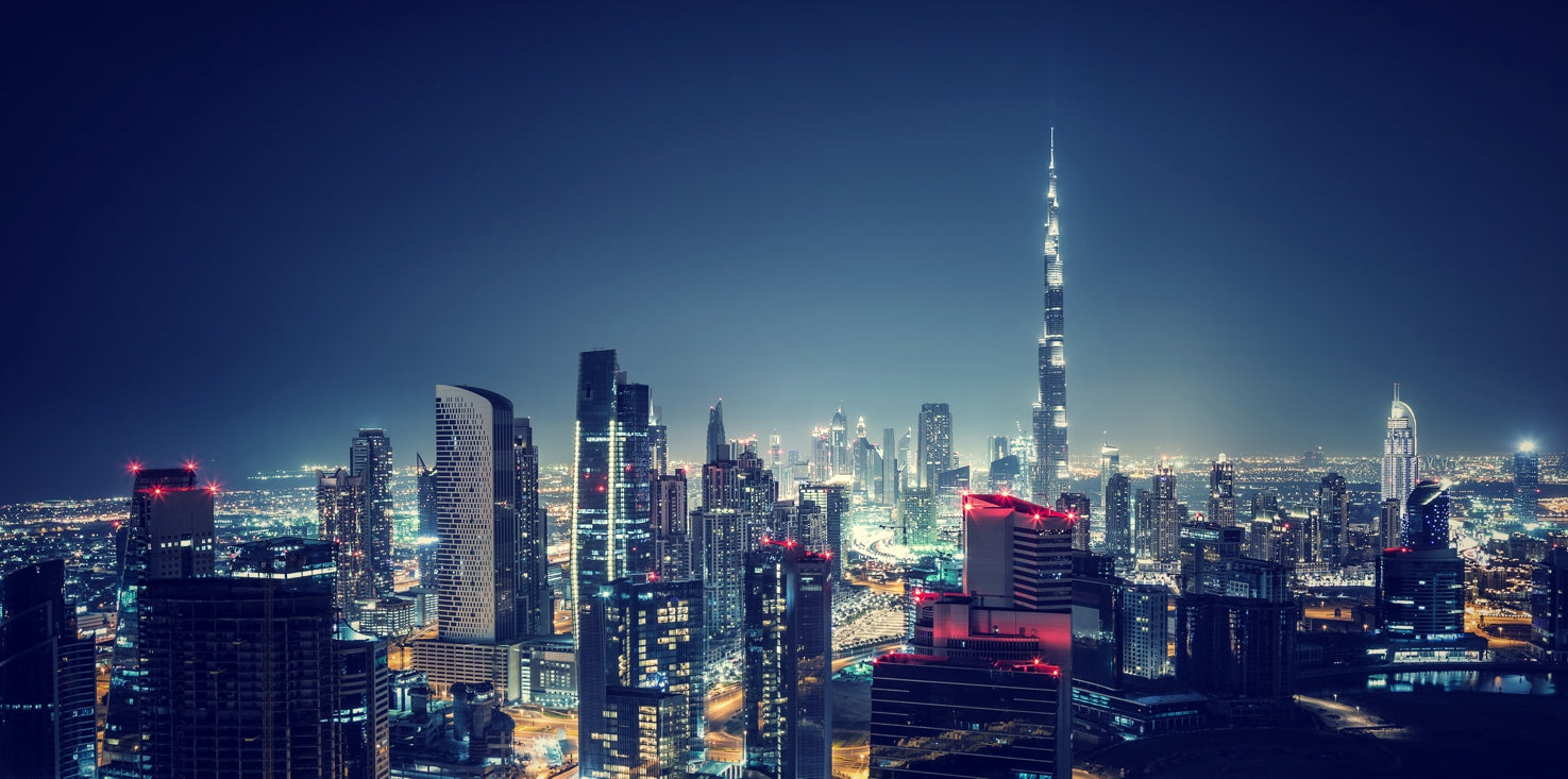 p0084-magnettafel-pinnwand-magnetbild-dubai-skyline-night